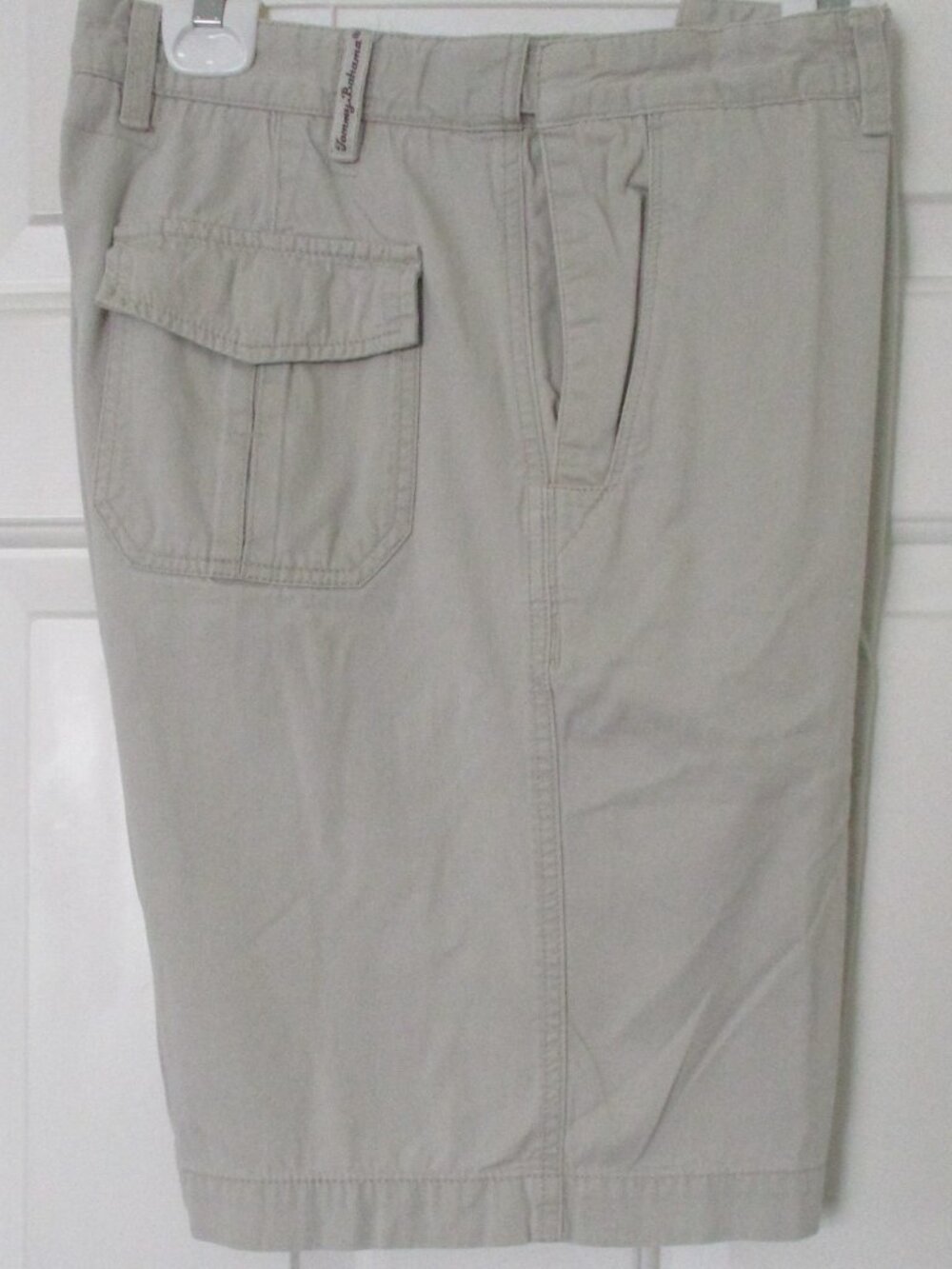 Tommy Bahama Mens Flat Front Cotton 6-Pkt Expandable Waist Short Pant NWOT - 32W